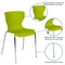 Emma and Oliver Contemporary Design Accent Dining Plastic Stack Chair